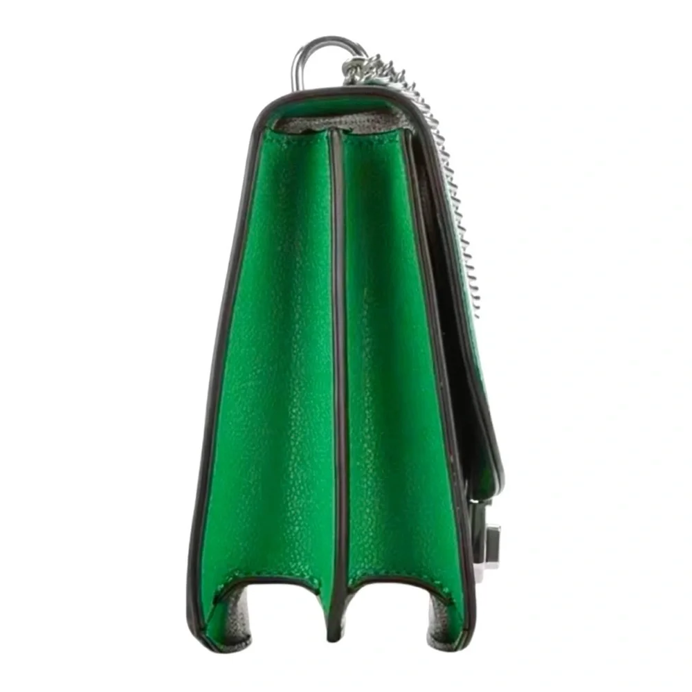 Nine West Green Minka Silver Chain Silver Logo Crossbody Bag and Handbag NWT - Picture 3 of 10